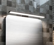 Sapho Chicago Led Svítidlo, 400x120mm, 8w, 230v, Ip44, Plast, černá Mat