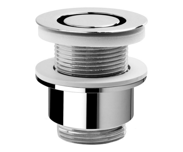 Omp Tea Umyvadlová Výpust 5/4“, Neuzavíratelná, Design Zátka, 30-45mm, Chrom