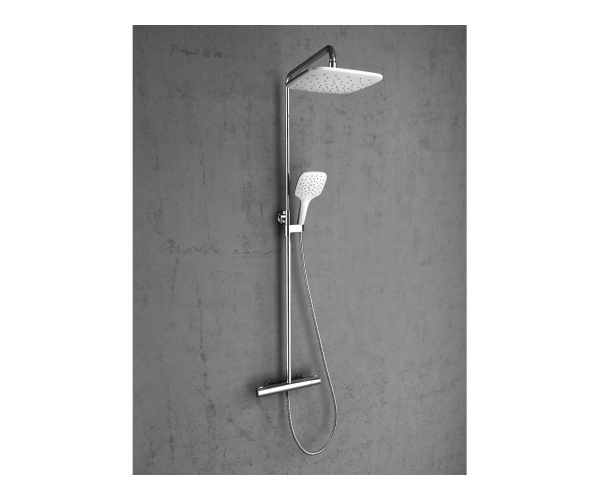 Sprchový sloup Termo 300 - TE 093.00CR/WH Sprchový sloup s termostatickou baterií, posu
