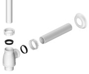 Bruckner Umyvadlový Sifon 5/4", Dn40, Bílá
