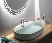 Isvea Infinity Oval Keramické Umyvadlo Na Desku, 60x40cm, Zelená Mint