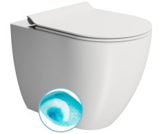 Gsi Pura Wc Mísa Stojící, Swirlflush, 36x55cm, Spodní/zadní Odpad, Bílá Dual-mat