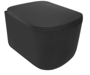 Kerasan Tribeca Závěsná Wc Mísa, Rimless, 35x54cm, černá Mat