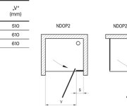 Sprchové dveře Nexty NDOP2 - NDOP2 110, lesk+transparent 03OD0C00Z1