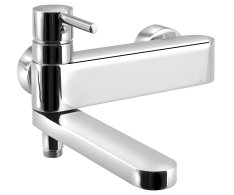 Sapho Rhapsody Nástěnná Vanová Baterie, Otočné Ramínko, Chrom