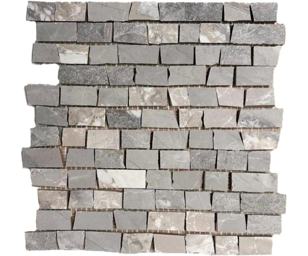 Obklad jako kámen Bottega Blend Stonebrick Grey 30x30 Lapp. Matt. - šedá
