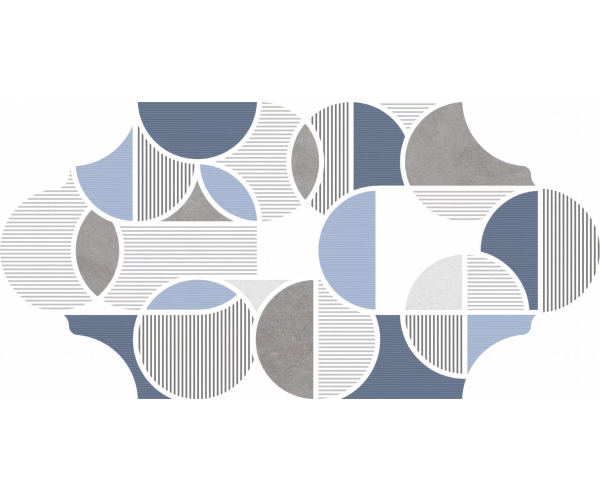Vzorovaná dlažba Codicer Orbit Blue 16x33 Provenzal