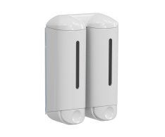 Marplast Shower Medium Dvojitý Dávkovač Tekutého Mýdla, 2x250ml, Bílá