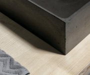 Sapho Formigo Betonové Umyvadlo Na Desku, 47,5x36,5cm, Antracit Mat