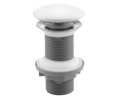 Isvea Umyvadlová Výpust 5/4“, Click-clack, Keramická Zátka, 20-70mm, Bílá