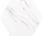 Vzorovaná dlažba Codicer Carrara 22x25 Hexagonal - bílá
