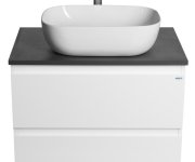 Aqualine Altair Skříňka S Deskou 68 Cm, Bílá/antracit Břidlice