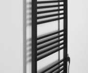 Sapho Metro-e Elektrické Otopné Těleso Rovné 600x1620mm, 800 W, černá Mat