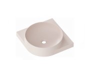 Umyvadlo Yard 45 C s otvorem - Umyvadlo Yard 45 C, s otvorem pro baterii, bez přepadu, Alabaster Pink XJX0G245000