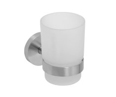 Sapho X-steel Sklenka, Mléčné Sklo, Nerez Mat