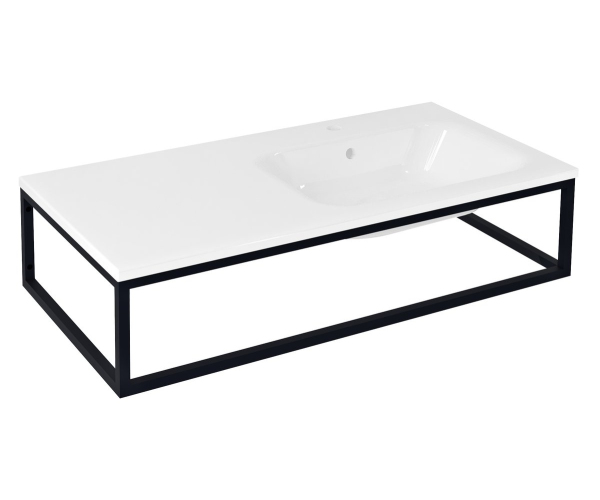 Sapho Ska Konzole Pod Umyvadlo/desku 100x22x51cm, černá Mat