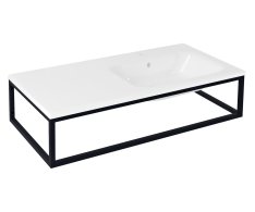 Sapho Ska Konzole Pod Umyvadlo/desku 100x22x51cm, černá Mat