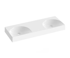 Dvojumyvadlo Lite 120, bez otvorů pro baterie, bez přepadu - Dvojumyvadlo Lite 120, bez 