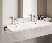 Umyvadlová stojánková baterie Eleganta EL 012.00 - EL 012.60RGB Umyvadlová stojánková baterie 170 mm bez výpusti, růžové zlato kartáčované X070364