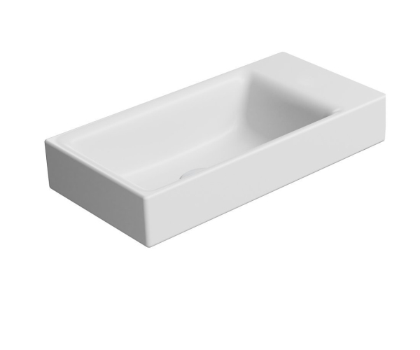 Gsi Nubes Keramické Umývátko 50x25cm, Bez Otvoru, Pravé/levé, Bílá Mat