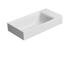 Gsi Nubes Keramické Umývátko 50x25cm, Bez Otvoru, Pravé/levé, Bílá Mat