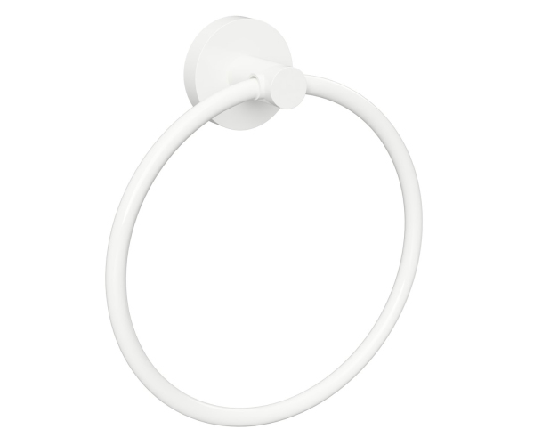Sapho X-round White Držák Ručníků Kruh, Bílá Mat