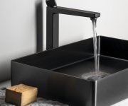 Sapho Tursi Stojánková Umyvadlová Baterie Vysoká, Prodloužená Hubice, černá Mat