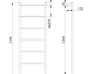 Sapho Shick Nástěnný Sušák Ručníků 500x1344 Mm, Kulatý, černá Mat