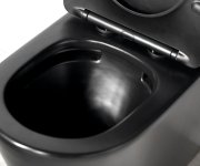 Sapho Paco Wc Kombi, Rimless, Spodní/zadní Odpad, černá Mat
