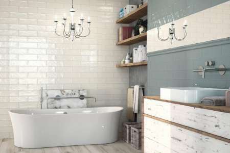 Deceram Bulevar White a Jade 10x30,5 levně