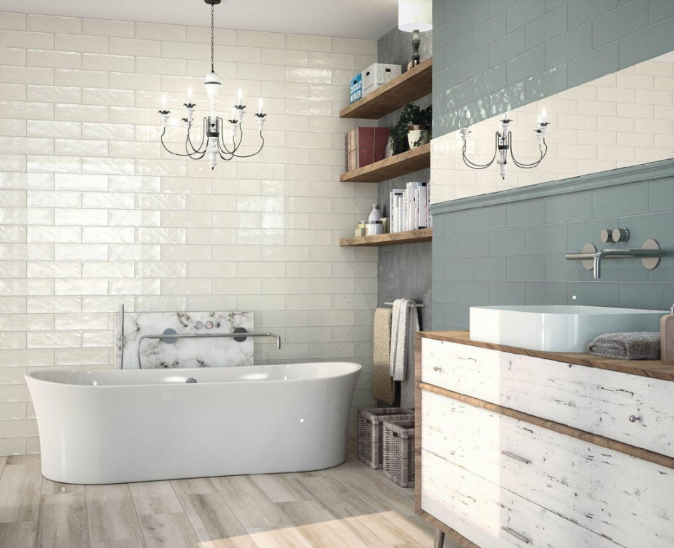 Realizace Deceram Bulevar White a Jade 10x30,5 levně