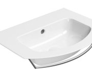 Gsi Pura Keramické Umyvadlo Slim Oblé 62x48cm, Bez Otvoru, Bílá Extraglaze