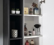 Sapho Espace Skříňka 35x172x32cm, 2x Dvířka, Levá/pravá, Bílá Lesk