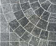 2cm dlažba jako kámen Rondine Valeria Grafite Arco 60,5x60,5 - antracitová (skladem)