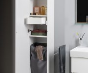 Sapho Espace Skříňka 35x172x32cm, 1x Dvířka, Levá/pravá, Dub Stříbrný