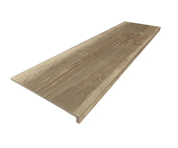 Schodovka jako dřevo APE Wabi Sabi Peldano Recto Ant. C3 Madagascar Noce 33x120 Rett. - hnědá
