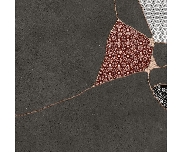 Dlažba jako beton Fioranese Kintsugi Darkness JAPAN-HIBI 60,4x60,4 Nat. Rett.