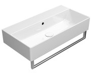 Gsi Kube X Keramické Umyvadlo 70x37cm, Broušená Spodní Hrana, Bez Otvoru, Bílá Extraglaze