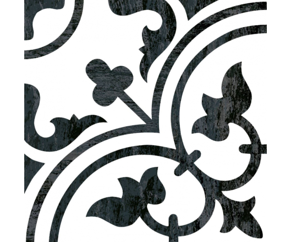 Retro dlažba Codicer Arte Cassis Black 25x25