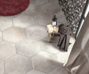 Dlažba jako beton CIR Miami White Rope Esagona 24x27,7 - béžová