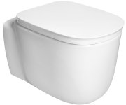 Sapho Organic Závěsná Wc Mísa, Vortex Rimless, 36x52cm, Bílá