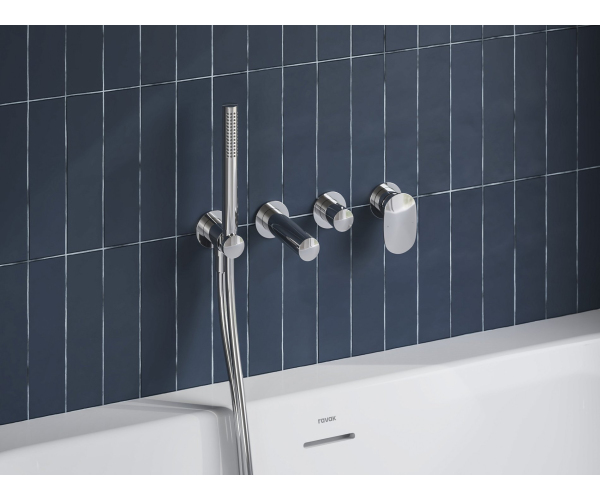 Podomítková baterie vanová Spring SG 068, s přepínačem, s tělesem - SG 068.00CR.O3+