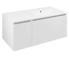 Sapho Lorea Skříňka 100x46x51,5cm (30+70cm), Pravá, Bílá Mat