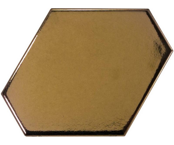 Luxusní obklad Equipe Scale Benzene Metallic 10,8x12,4 - zlatá