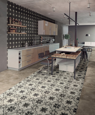Realizace Retro / Vintage obklady a dlažba do kuchyně Pastorelli Decorativa