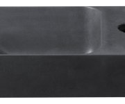 Sapho Piccolino Betonové Umývátko 30,8x17cm, Baterie Vpravo, Antracit Mat