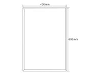 Aqualine Flanco Zrcadlo S Fazetou 40x60cm, Cu Free