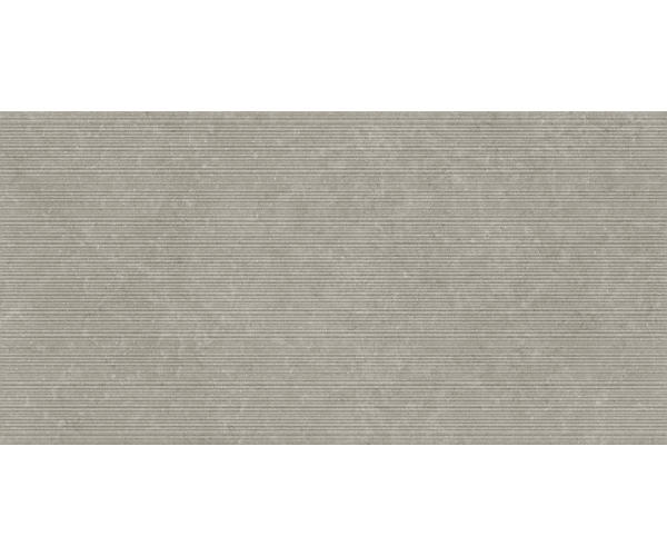Dekor jako kámen Piemme Limestone English Grey Ribbed 60x120 Nat. Rett. - šedá