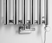 Sapho Pilon Otopné Těleso 418x1800mm, Se šesti Háčky Pro Ručník, Chrom