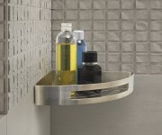 Gedy Smart Rohová Polička Do Sprchy, 210x45x210mm, Nerez Mat